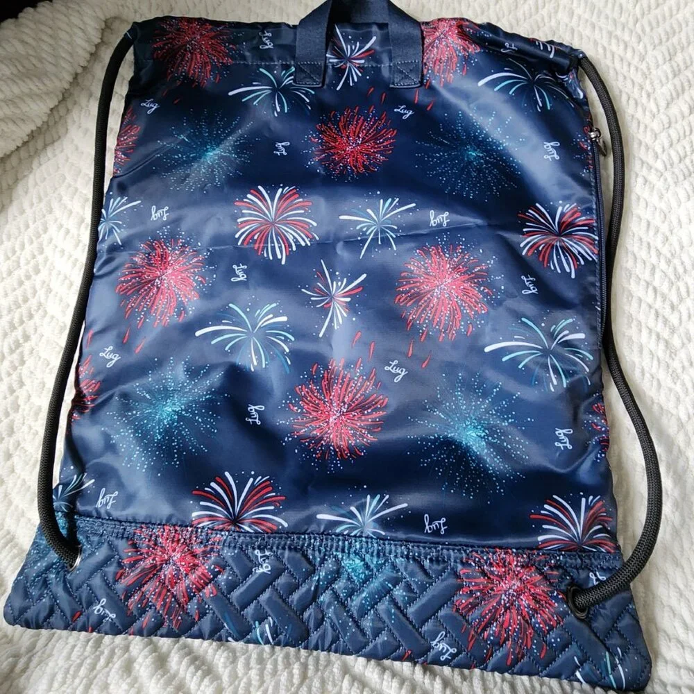 LUG Jumping Jack Drawstring Backpack - Firework Navy - Picture 3 of 7